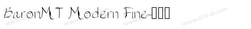 BaronMT Modern Fine字体转换